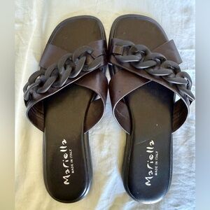 Mariella  Black Women's Sandals Made in Italy